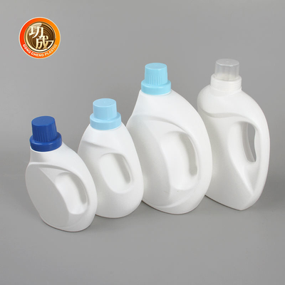 Botella detergente que se lava plástica vacía del PE con el tapón de tuerca reutilizable