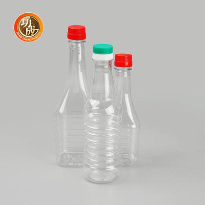 El condimento plástico del aceite de coco embotella la categoría alimenticia de la botella de la salsa de soja 500ml