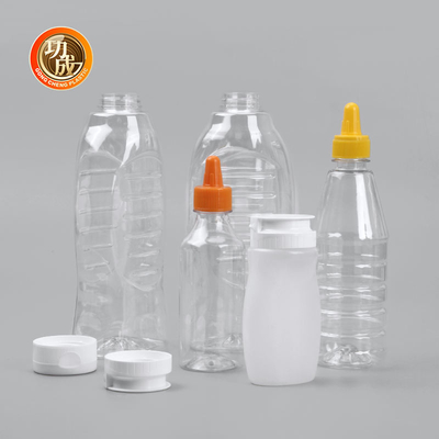 Botella 230ml 250ml 500ml 1000ml de Flip Cap Plastic Squeeze Sauce para la salsa de tomate de tomate