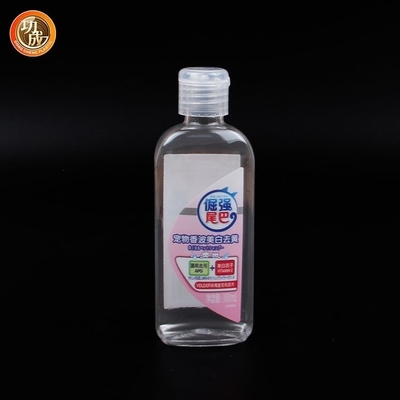 Botellas vacías transparentes del desinfectante de la mano de la botella plástica del desinfectante del jabón líquido