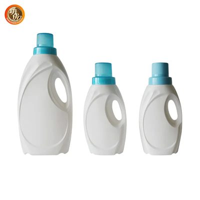 Botellas de plástico de detergente semitransparente con tapa de tornillo