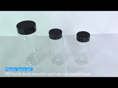 La especia vacía del plástico transparente embotella la sal Shaker Seasoning Jars Bulk del ANIMAL DOMÉSTICO de 100Ml 250Ml