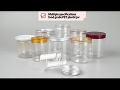 Tarro de galletas claro 1500ml Honey Food Packaging del caramelo del ANIMAL DOMÉSTICO