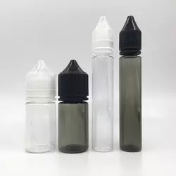 botella líquida plástica vacía del dropper V3 del negro del animal doméstico de la botella 120ml de 60ml 15ml 30ml 10ml E