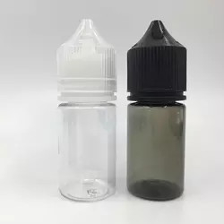 botella líquida plástica vacía del dropper V3 del negro del animal doméstico de la botella 120ml de 60ml 15ml 30ml 10ml E