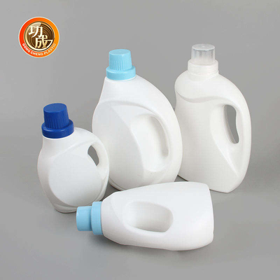 Botella detergente líquida blanca vacía de la botella 1000ml 1500ml 3000ml del detergente para ropa del HDPE