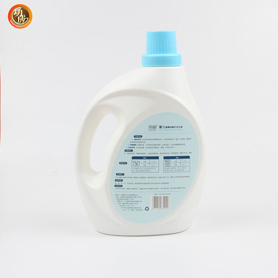 Botellas plásticas detergentes líquidas del lavadero del HDPE con el galón de medición 3000ml del casquillo 1