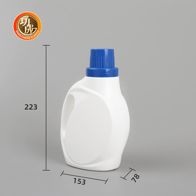Botella detergente que se lava plástica vacía del PE con el tapón de tuerca reutilizable