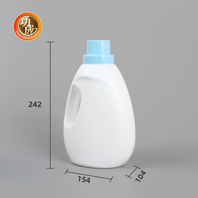 Botella detergente que se lava plástica vacía del PE con el tapón de tuerca reutilizable