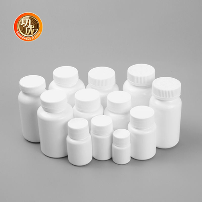 Botella plástica de encargo de la medicina del HDPE del tapón de tuerca de la botella de píldora de la categoría alimenticia