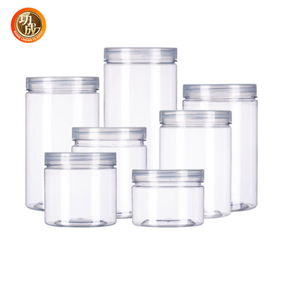 19oz 100 tarros anchos plásticos de la boca del calibre 500ml para la comida de las especias
