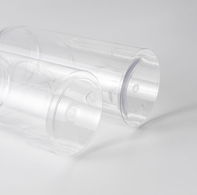 Envases de encargo del caramelo del plástico transparente del ANIMAL DOMÉSTICO con la tapa de aluminio reciclable
