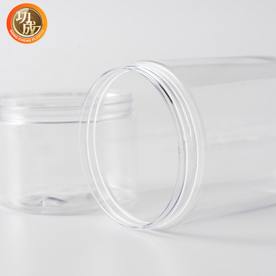 Pequeño tarro de galletas plástico de encargo 420ml 500ml 600ml del caramelo del almacenamiento de la comida