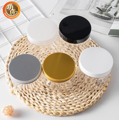 categoría alimenticia clara vacía del tarro de galletas del caramelo del animal doméstico de 100ml 200ml 300ml