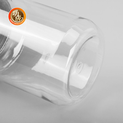 Tarro de galletas del animal doméstico de la botella 500ml 2000ml del atasco del plástico transparente de la categoría alimenticia