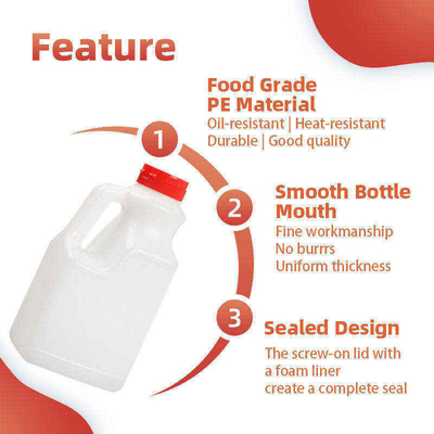 Botella plástica del PE del aceite de cocina de la salsa de soja del vinagre para la comida
