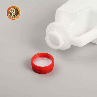 Botella plástica de la salsa de soja de la comida de encargo del HDPE con la manija