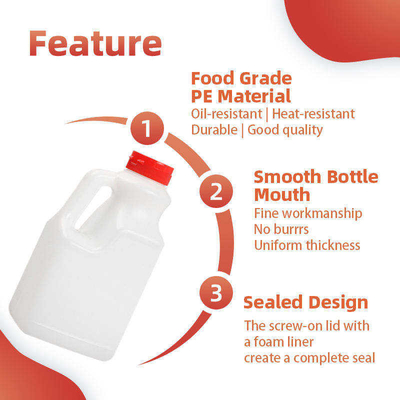Botella plástica del acondicionamiento de los alimentos de los condimentos de la botella del aceite de mesa del PE con la tapa