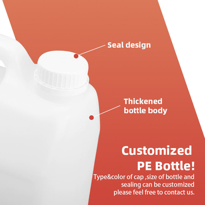 botella de leche vacía de la botella de agua plástica del PE de la categoría alimenticia de 1600ml 2000ml 4300ml 5000ml 6000ml con la manija