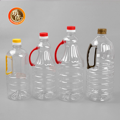 botella plástica del aceite de mesa del ANIMAL DOMÉSTICO de 1280ml 1600ml 1800ml para el vinagre con la tapa