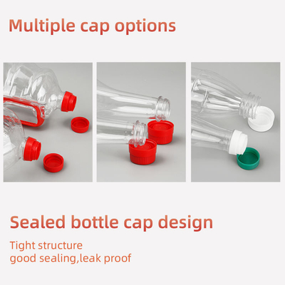 Cuello largo plástico de la categoría alimenticia del envase de la botella del aceite de cocina del ANIMAL DOMÉSTICO 760ml