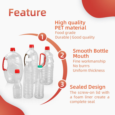 el condimento plástico de 380ml 500ml 760ml embotella la botella vacía del aceite de mesa del cuadrado