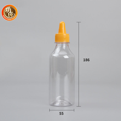 El escape impermeabiliza la botella plástica del apretón de la salsa de tomate de tomate del ANIMAL DOMÉSTICO de la botella de la salsa del apretón