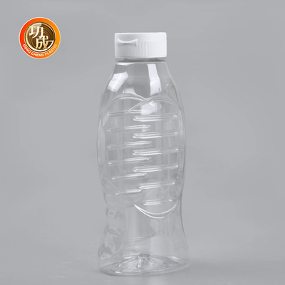 Botellas plásticas de la salsa del apretón del ANIMAL DOMÉSTICO con la tapa Flip Top Food Grade