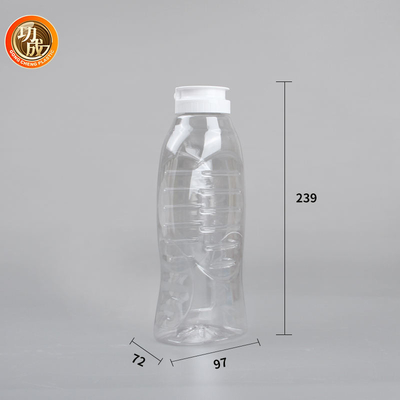 Botellas plásticas de la salsa del apretón del ANIMAL DOMÉSTICO con la tapa Flip Top Food Grade