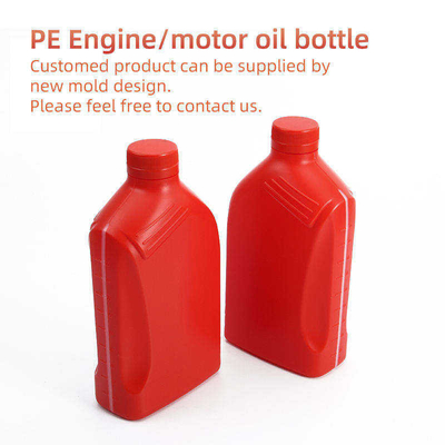 Botella plástica de encargo del lubricante de la gasolina de la botella PE del aceite de motor de la etiqueta