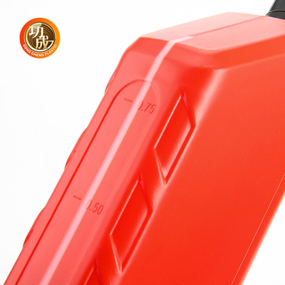 Botella azul roja del combustible de la gasolina de la botella vacía del aceite de motor del HDPE