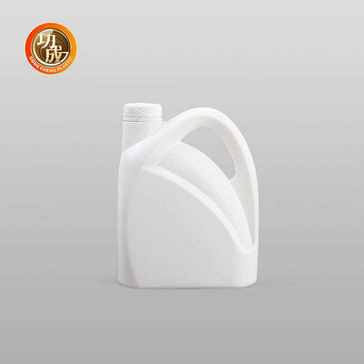 Botella plástica del aceite de motor de la botella de la gasolina del HDPE con el tapón de tuerca