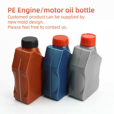 Botella de empaquetado vacía del aceite de motor del HDPE envase plástico del aceite de motor de 1 litro