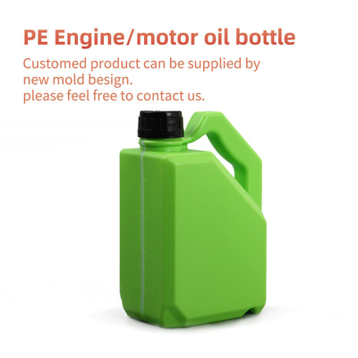 Aceite de motor portátil que lubrica la botella plástica de la gasolina de la botella con el casquillo