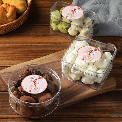Caja de empaquetado dulce del Tiramisu de la torta del contenedor de almacenamiento de los pasteles del postre cuadrado de la crema batida