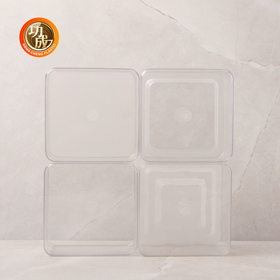 Caja de embalaje del Tiramisu del ANIMAL DOMÉSTICO de la magdalena plástica del postre con la tapa