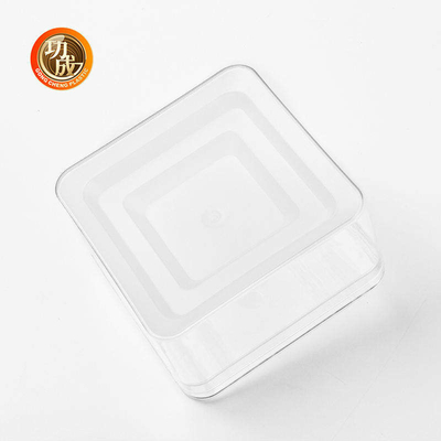 Los envases de comida plásticos del cuadrado transparente ACARICIAN el ODM de la caja plástica