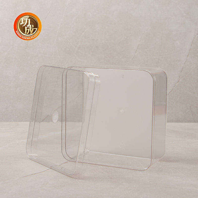 600ml 810ml modifican la caja rectangular transparente del alimento para animales para requisitos particulares de las cajas de embalaje
