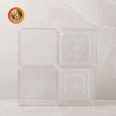 600ml 810ml modifican la caja rectangular transparente del alimento para animales para requisitos particulares de las cajas de embalaje