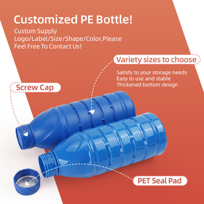 Botella plástica del ANIMAL DOMÉSTICO del PE para la botella líquida agrícola 500ml 1000ml del fertilizante del pesticida