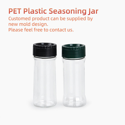 las botellas de aderezo del claro 125ml abultan los tarros de la especia con Shaker Lids