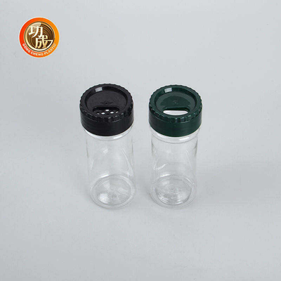 La especia plástica del tapón de tuerca embotella el condimento vacío Shaker Jars plástico de la pimienta