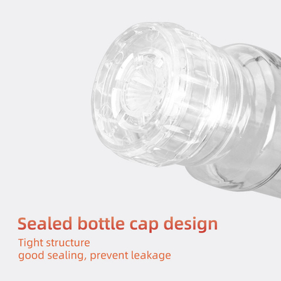 Condimento plástico transparente de encargo Shaker Jars 250ml 500ml de las botellas de la especia