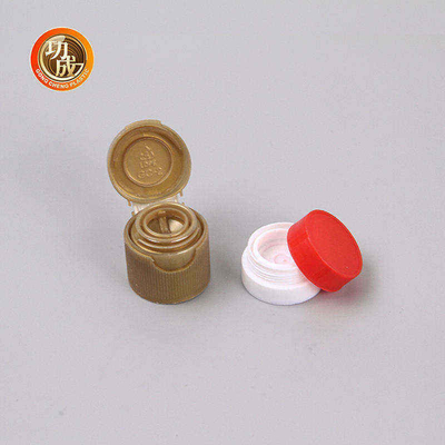 Cápsula plástica de soja del tornillo de encargo de la salsa PE PP Flip Top Caps plástico