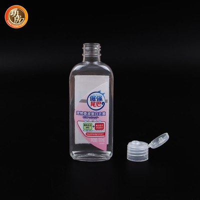 Botellas vacías transparentes del desinfectante de la mano de la botella plástica del desinfectante del jabón líquido