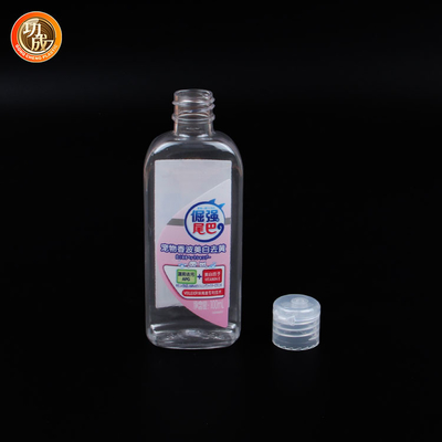 Botellas vacías transparentes del desinfectante de la mano de la botella plástica del desinfectante del jabón líquido