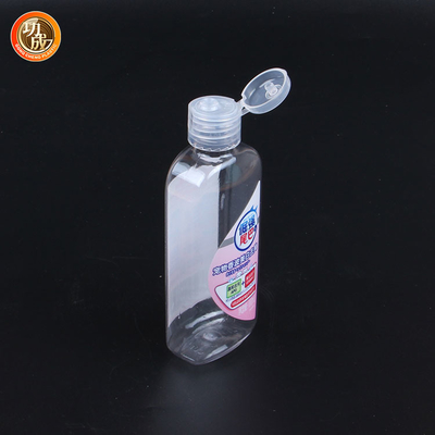 Botellas vacías transparentes del desinfectante de la mano de la botella plástica del desinfectante del jabón líquido