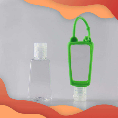 Botella del desinfectante de Mini Cute Travel Portable Plastic con el tenedor del silicón de la historieta