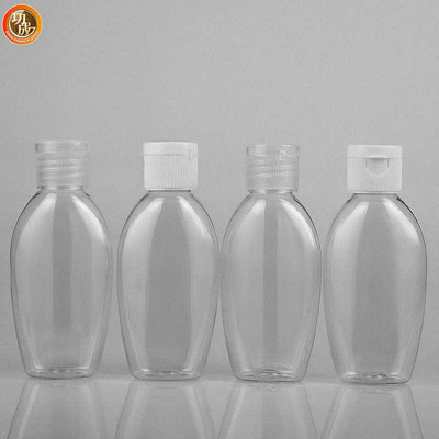 Botella del desinfectante de Mini Cute Travel Portable Plastic con el tenedor del silicón de la historieta