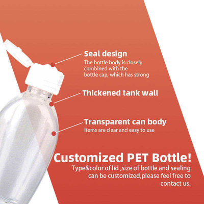 Botella del desinfectante de Mini Cute Travel Portable Plastic con el tenedor del silicón de la historieta